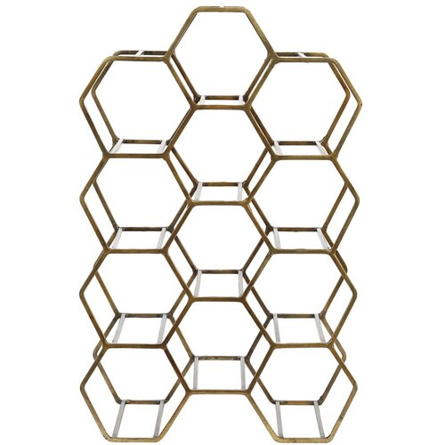 Light &amp;amp; Living Metalni stalak za vino brončane boje za 12 boca Salbris - Slike