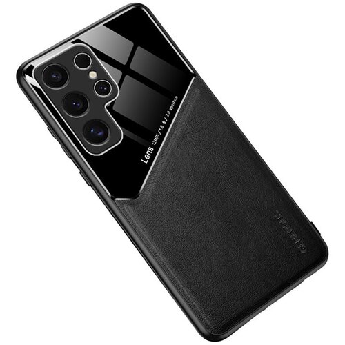 Leather Coated maska za Samsung Galaxy S25 Ultra - Black Cijene