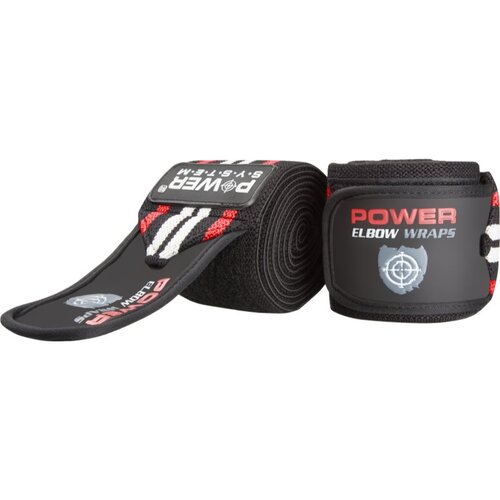 Power System Elbow Wraps povoj za komolec barva Red 2 kos Slike