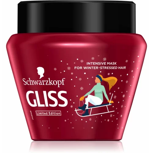 Schwarzkopf Gliss Winter Repair intenzivna regeneracijska maska za suhe, obremenjene lase 300 ml