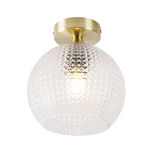 QAZQA Art Deco stropna svetilka iz medenine - Sphere