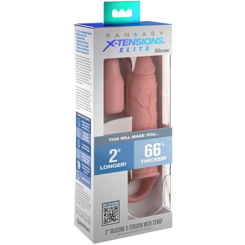 Pipedream X-TENSION Elite 2 - omotač penisa sa skrotumom (prirodni) Slike