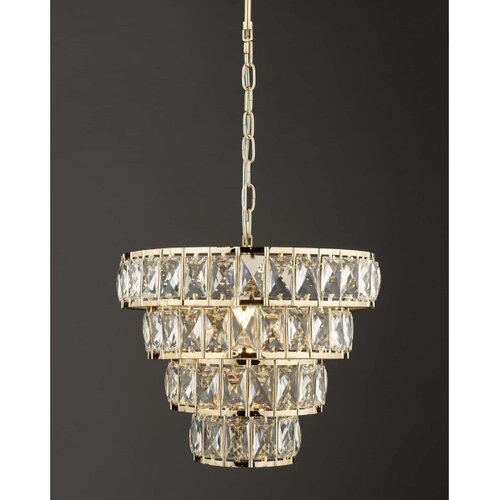  D&amp;auml;r Lighting CER0135 - Luster na lancu CERYS 1xE27/60W/230V u zlatnoj boji Slike