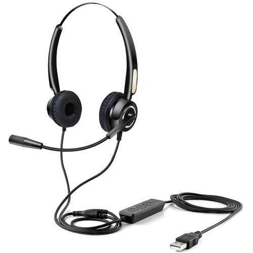 Urban Factory USB slu&scaron;alke z mikrofonom, črne, z izolacijo zvoka, (5000541092) Cene