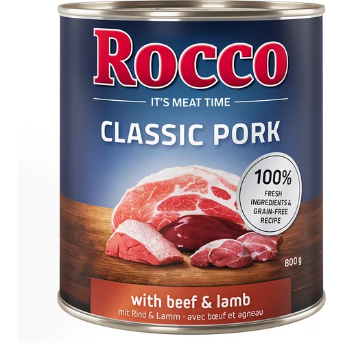 Rocco Classic Pork 6 x 800 g Svinjina z govedino in jagnjetino