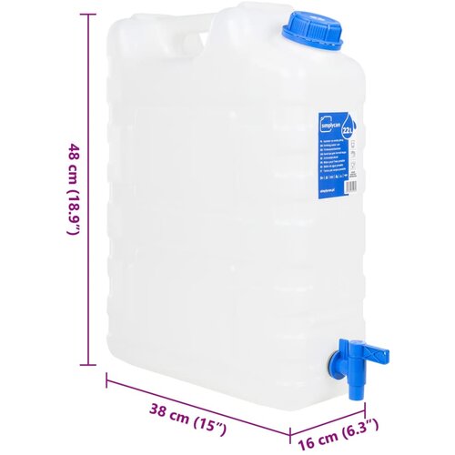  Spremnik za vodu sa slavinom prozirni 20 L plastični Slike
