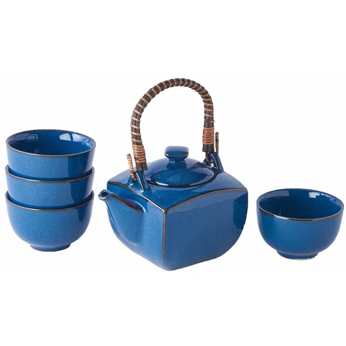 MIJ 5-dijelni plavi set za čaj izrađen od keramike mij