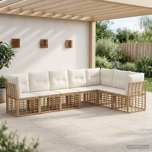 Set vanjskih sofa Prirodna Poliester Cijene