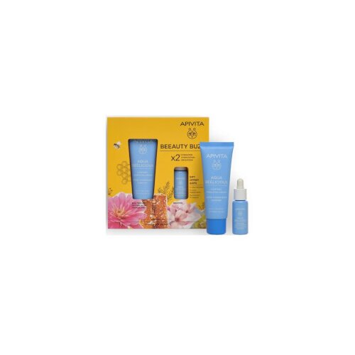 Apivita Set Aqua Beelicious lagana krema + Booster GRATIS Slike