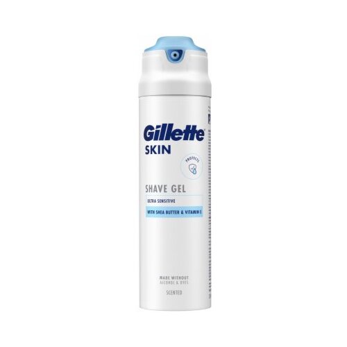 Gillette Skin Ultra Sensitive Shave Gel gel za britje 200 ml za moške Cene