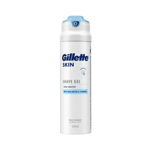 Gillette Skin Ultra Sensitive Shave Gel zaštitni i umirujući gel za brijanje 200 ml za moške