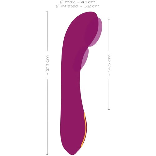 Javida Vibrator na naduvavanje G spot Slike