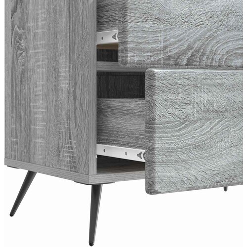  Noćni ormar Siva sonoma 62 x 34,5 x 47,5 cm Konstruirano drvo Slike