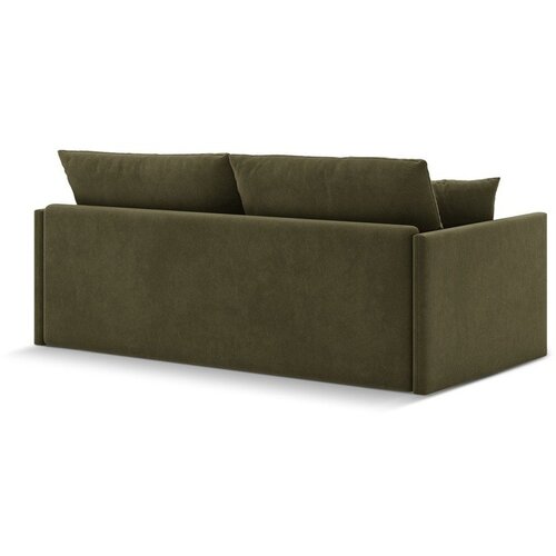 Cosmopolitan Design Zelena žametna raztegljiva sedežna garnitura 209 cm Shannon &amp;ndash; Slike