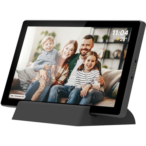 Kr&amp;uuml;ger&amp;amp;Matz Touch aku. 5000mAh digitalni foto okvir FRAMEO Wi-Fi zvočnik 32GB 10,1&amp;Prime; + APP, (5000221138) Slike
