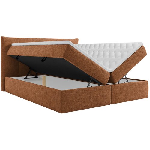 Boxxx POSTELJA Z VZMETNICO 160 cm x 200 cm , tekstil opečnato rjava Slike
