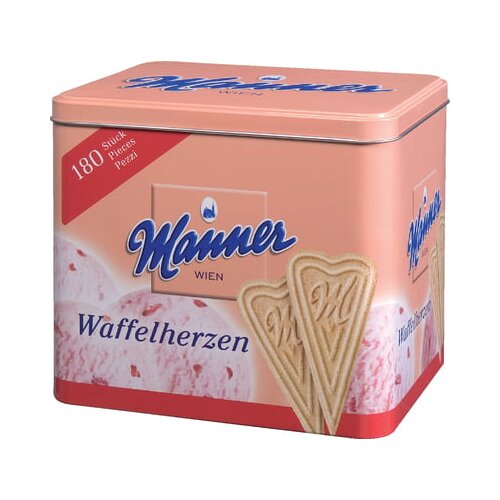 Manner Vafljeva srca v pločevinki Cene
