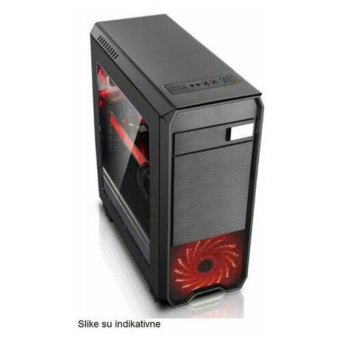 Altos Black, B350/Ryzen 5 1500X/8GB/1TB/SSD 120GB/RX580/DVD računar Slike