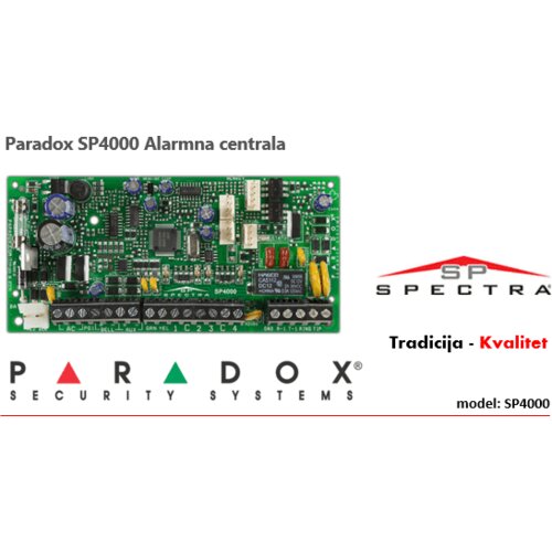 Paradox SP4000 Alarmna žičana centrala Cijene