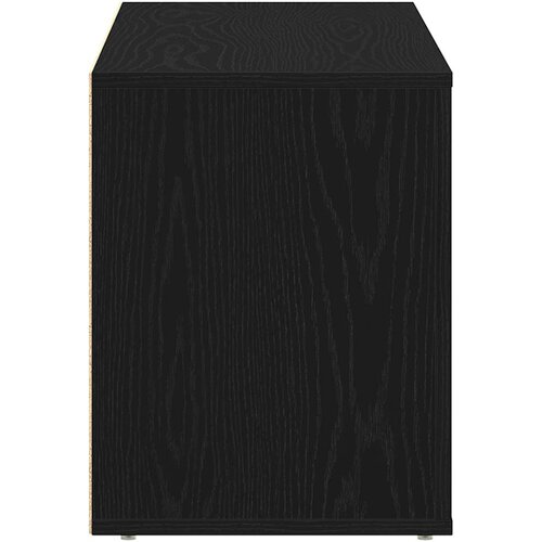  Klupa za cipele crni hrast 100x35x45 cm inženjerski drvo Slike