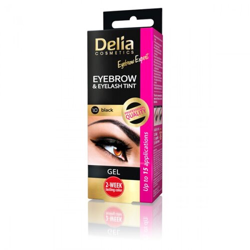 Delia PRO COLOR Nijansirana krema za obrve - crna Cijene