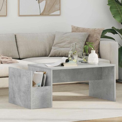  Stolić za kavu Betonski sivi 90 x 45 x 35 cm Konstruirano drvo Cijene
