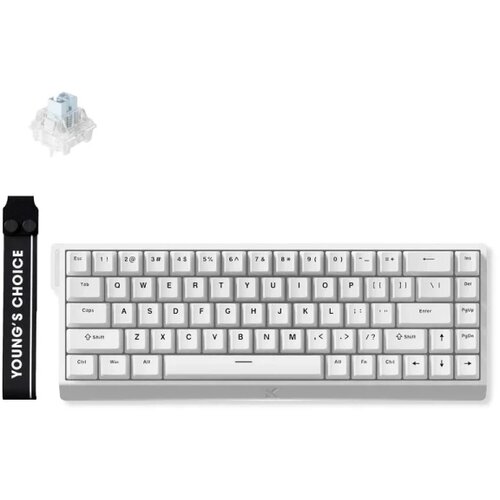 MCHOSE Gaming tastatura Ace 68 White No RGB/Ice Blue Magnetic switch Cene