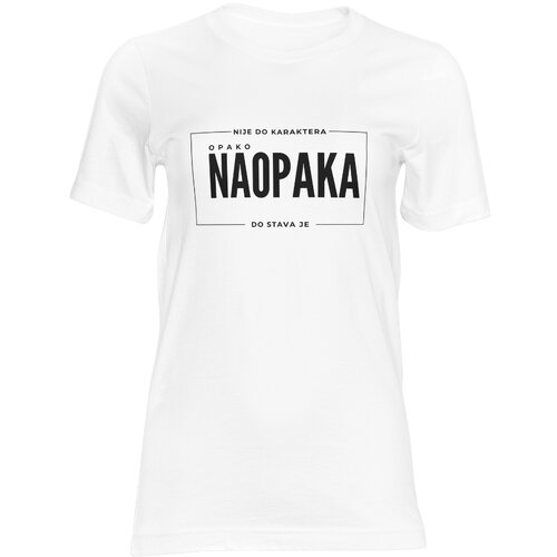 Pozitiva_Kreativa Majica Opako Naopaka, Crna Cene
