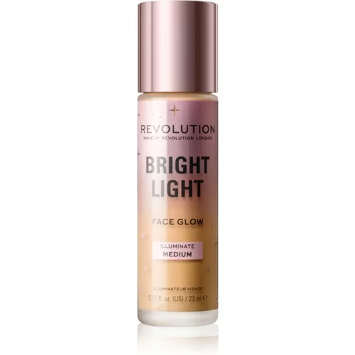 Makeup Revolution Bright Light svjetlucavi fluid za toniranje nijansa Illuminate Medium 23 ml