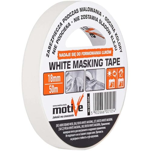  Krep traka bijela 18mm/50m Slike