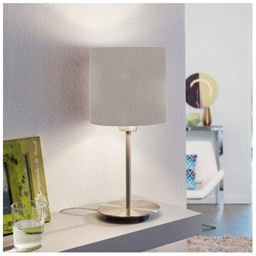 Eglo 54745 - Stona lampa ANADIA 1xE14/40W/230V taupe/mat hrom Cene