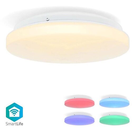 Nedis Pametna okrogla stropna luč Wi-Fi RGB IP44 1820lm 6500k, (5000491494) Cene