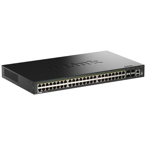 D-link 52-Port Gigabit Stackable PoE+ Smart Managed Switch with 4 x 10G SFP+ Ports Slike