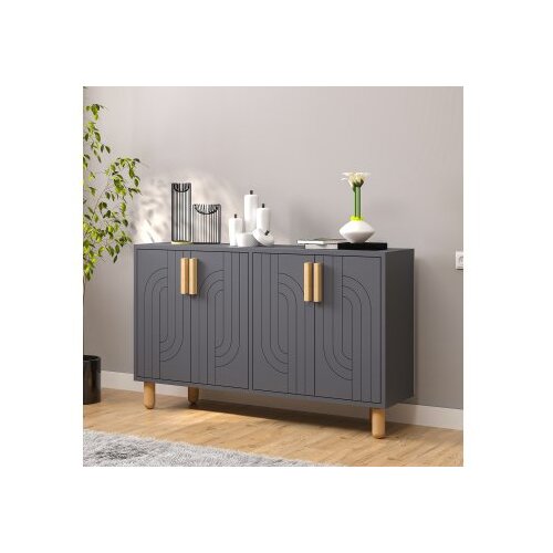 Hanah home Rodney Konzola, 120x73,6x29,6 cm, Antracit Cene