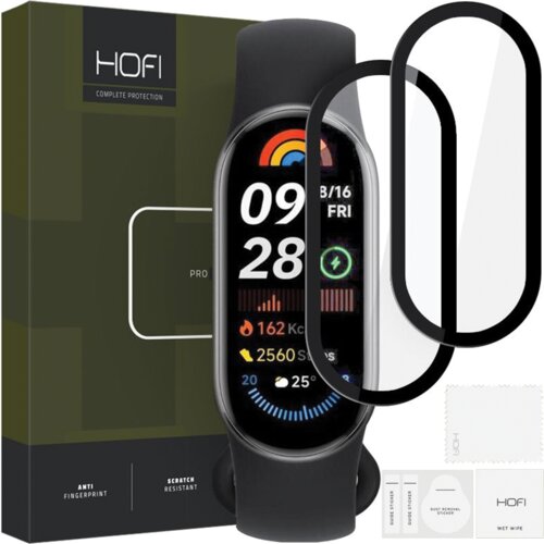 HOFI hibridni stekleni etui 2-PACK za xiaomi smart band 9 nfc črn, (21973663) Cene