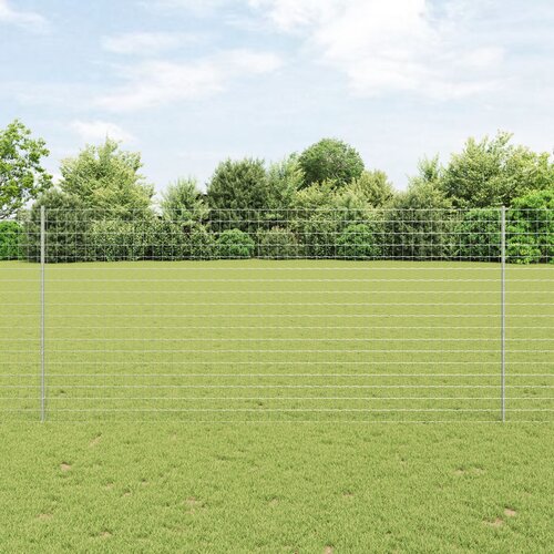VidaXL Ograda za vrt Set od 2 Galvanizirani čelik 10 x 1,4 m Slike