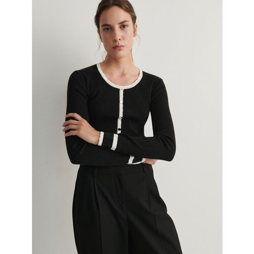 Reserved Ladies` sweater - črna Slike