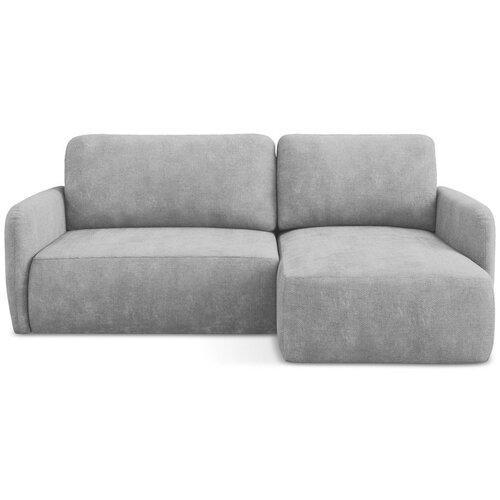 Makamii Svijetlo siva sklopiva/s prostorom za odlaganje kutna garnitura od šenila (s desnim kutom/s ležaljkom) Lilo – Cijene