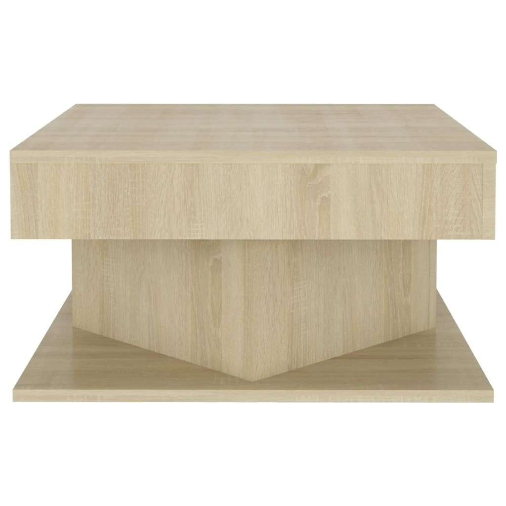 VidaXL stolić za kavu boja hrasta sonome 57 x 57 x 30 cm od iverice Slike