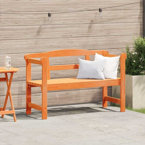  Vanjska klupa Smeđa 119 x 44 x 76 cm Čvrsto borovo drvo Cijene