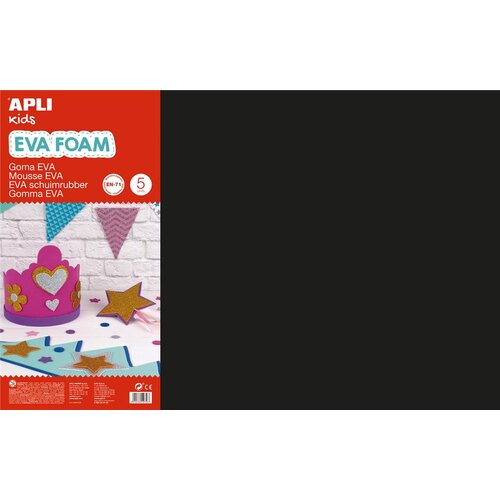 Apli Eva pena črna 400x600x2mm 5 kos, (20392938) Cene