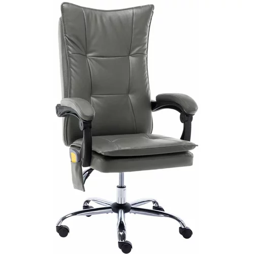  Masažna uredska stolica od umjetne kože antracit