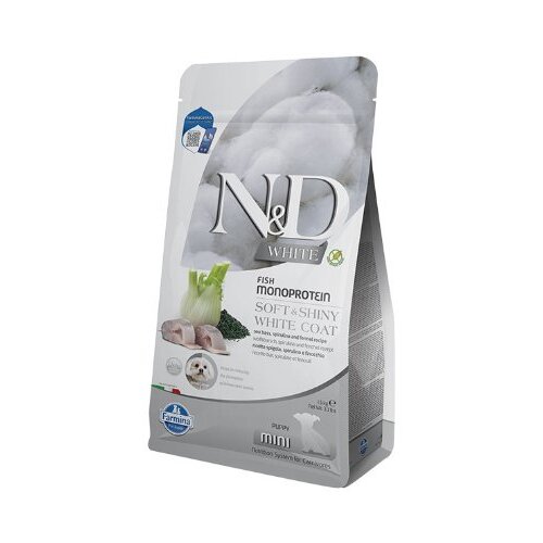 N&amp;amp;amp;D White N&amp;amp;D White Dog Puppy Mini sea bass, spirulina &amp;amp; fennel 1,5kg Slike