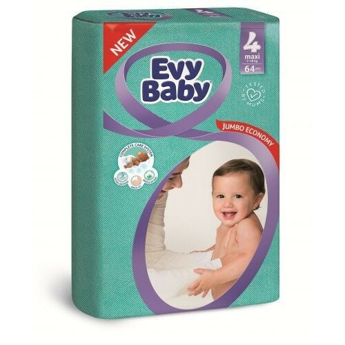 Evy Baby maxi jumbo pelene 4 7-18KG 64 komada Slike