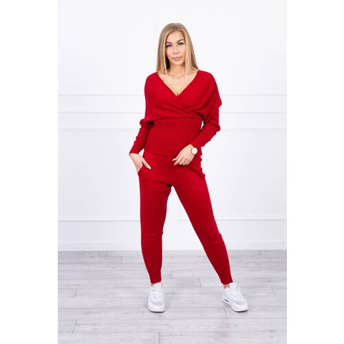 Kesi Sweater set two-piece red Slike