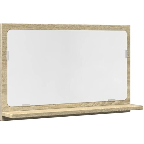 Maison Chic Kopalniška omarica - Kopalniški kabinet z ogledalom sonoma hrast 60x11x37 cm, (21794448) Cene