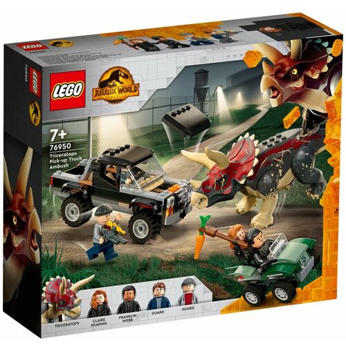 Lego 76950 napad triceratopsa na pikap Slike