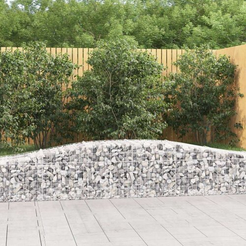  Obokane gabion košare 9 kosa 400x50x40/60 cm pocinkano železo, (20758065) Cene