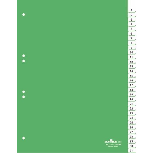 Durable Ločilni listi A4 1/31 (6219), (20393152) Cene