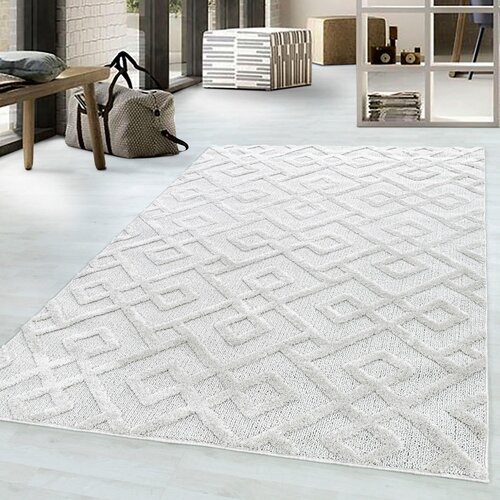 Lesnina XXXL tkana preproga pisa 4708 cream 200/290 cm tkano krem barve Slike